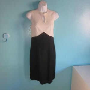 Reggio Womens Size 4 VINTAGE 90's Beaded Black & White Cocktail Party Dress